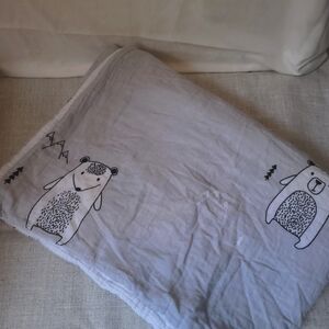 Baby Blanket | Netural Gray Nature Cozy Cover